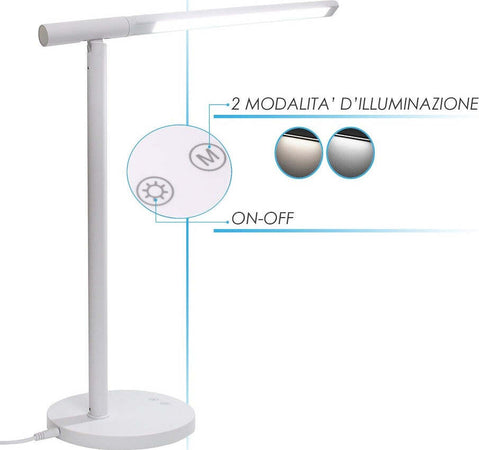 Lampada Led Ricaricabile Tavolo Scrivania Illuminazione Multidirezionale Dt-2684 Casa, arredamento e bricolage > Illuminazione da interno > Lampade da Tavolo Trade Shop italia - Napoli, Commerciovirtuoso.it