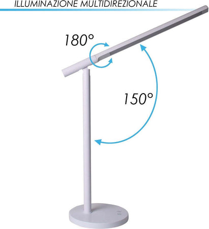Lampada Led Ricaricabile Tavolo Scrivania Illuminazione Multidirezionale Dt-2684 Casa, arredamento e bricolage > Illuminazione da interno > Lampade da Tavolo Trade Shop italia - Napoli, Commerciovirtuoso.it