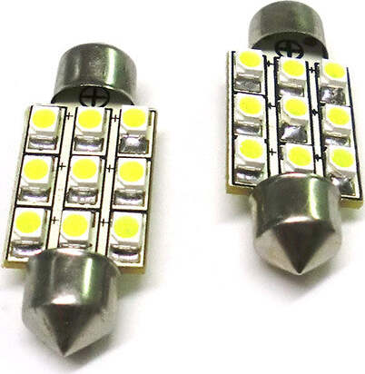 Lampada Led Siluro T11 C5W 39mm 9 Smd Bianco Freddo 12V Luci Targa Auto e Moto/Parti per auto/Luci lampadine e indicatori/Blocchi illuminazione e componenti/Luci targa Scontolo.net - Potenza, Commerciovirtuoso.it