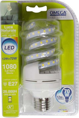 LAMPADA LED SPIRALINA 12W 75W 1080 LUMEN 4500 K E27 4 GIRI Illuminazione/Lampadine/Lampadine a LED Scontolo.net - Potenza, Commerciovirtuoso.it