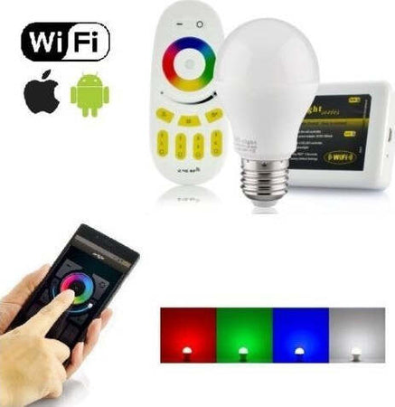Lampada Led Wifi Luce Bianca Rgb Multicolor E27 Telecomando Rf Modulo Smartphone Illuminazione/Lampadine/Lampadine a LED Trade Shop italia - Napoli, Commerciovirtuoso.it