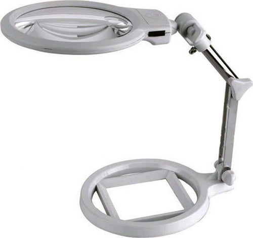 LAMPADA LENTE DI INGRANDIMENTO DA TAVOLO CON LUCE 2 LED PORTATILE 130 MM A 26MM Illuminazione/Illuminazione per interni/Lampade/Lampade da lavoro Trade Shop italia - Napoli, Commerciovirtuoso.it