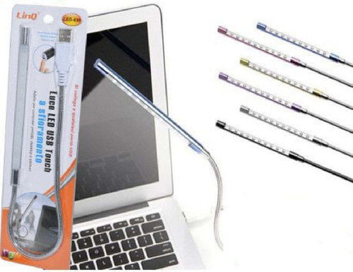 Lampada Luce A 10 Led Usb Touch A Sfioramento Per Notebook Portatili Pc Led-830 Illuminazione/Illuminazione per interni/Lampade/Lampade da tavolo e abat-jour Trade Shop italia - Napoli, Commerciovirtuoso.it