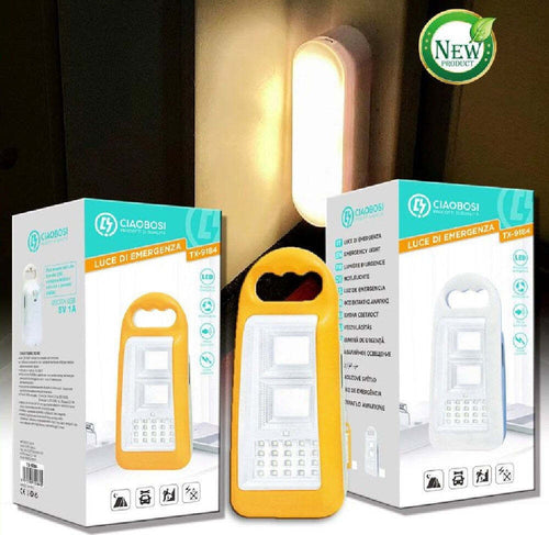 Lampada Luce Di Emergenza Ricaricabile Led Usb 5v 1a Batteria Power Bank Tx-9184 Illuminazione/Illuminazione per interni/Lampade/Lampade da tavolo e abat-jour Trade Shop italia - Napoli, Commerciovirtuoso.it