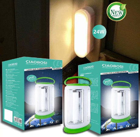 Lampada Luce Emergenza Batteria Ricaricabile Led 24w Tx-8079 Lanterna Campeggio Illuminazione/Illuminazione per interni/Lampade/Lampade da tavolo e abat-jour Trade Shop italia - Napoli, Commerciovirtuoso.it