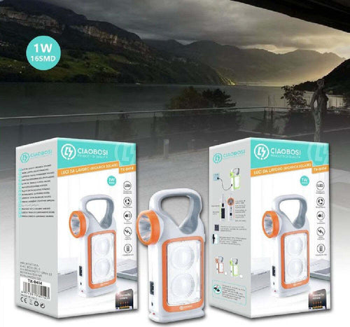 Lampada Luce Emergenza Batterie Ricaricabile 1w Torcia Led Carica Solare Tx-8414 Illuminazione/Illuminazione per interni/Lampade/Lampade da tavolo e abat-jour Trade Shop italia - Napoli, Commerciovirtuoso.it
