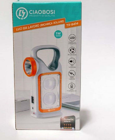 Lampada Luce Emergenza Batterie Ricaricabile 1w Torcia Led Carica Solare Tx-8414 Illuminazione/Illuminazione per interni/Lampade/Lampade da tavolo e abat-jour Trade Shop italia - Napoli, Commerciovirtuoso.it