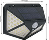 Lampada Luce Faretto Faro Esterno Energia Solare 100 Led Sensore Movimento Illuminazione/Illuminazione per esterni/Proiettori Trade Shop italia - Napoli, Commerciovirtuoso.it