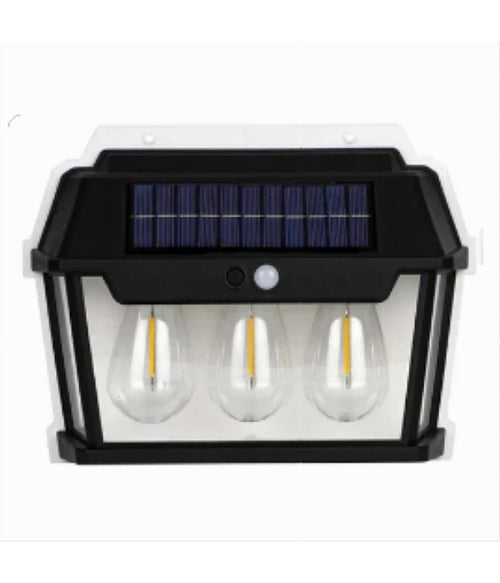 Lampada Luce Faretto Solare Faro Esterno Sensore Movimento Luce Calda 38 Watt