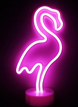 Lampada Luce Led Notturna Neon Fenicottero Decorazione Scrivania Con Piedistallo Lampade da Tavolo Trade Shop italia - Napoli, Commerciovirtuoso.it