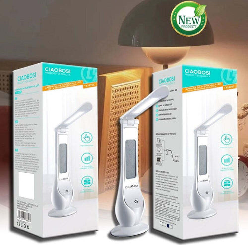 Lampada Luce Led Touch Tavolo Scrivania Calendario Orologio Ufficio Casa Tx-9755 Illuminazione/Illuminazione per interni/Lampade/Lampade da tavolo e abat-jour Trade Shop italia - Napoli, Commerciovirtuoso.it