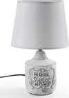 Lampada Lumetto Abat-jour 22x34cm Da Tavolo Base Ceramica Home Sweet 3col 779138 Illuminazione/Illuminazione per interni/Lampade/Lampade da tavolo e abat-jour Trade Shop italia - Napoli, Commerciovirtuoso.it