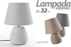 Lampada Lumetto Abat-jour 23x32cm Da Tavolo Base In Ceramica 3 Colori Ass 763564 Illuminazione/Illuminazione per interni/Lampade/Lampade da tavolo e abat-jour Trade Shop italia - Napoli, Commerciovirtuoso.it