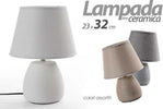 Lampada Lumetto Abat-jour 23x32cm Da Tavolo Base In Ceramica 3 Colori Ass 763564 Illuminazione/Illuminazione per interni/Lampade/Lampade da tavolo e abat-jour Trade Shop italia - Napoli, Commerciovirtuoso.it