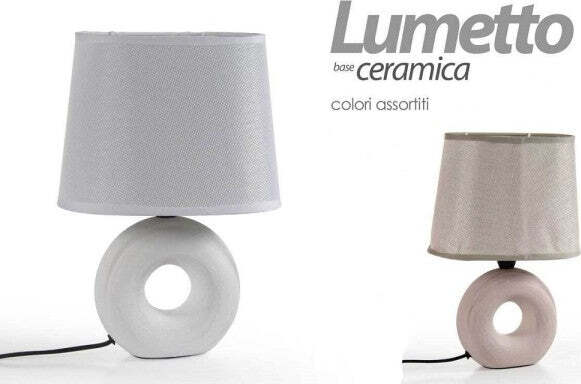 Lampada-Lumetto-Abat-Jour-Ceramica-Tavolo-Comodino-E14-60w-Design-26x10cm-793820