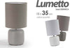 Lampada-Lumetto-Abat-Jour-Tavolo-Base-Ceramica-Matt-18x35-Cm-Vari-Colori-752452