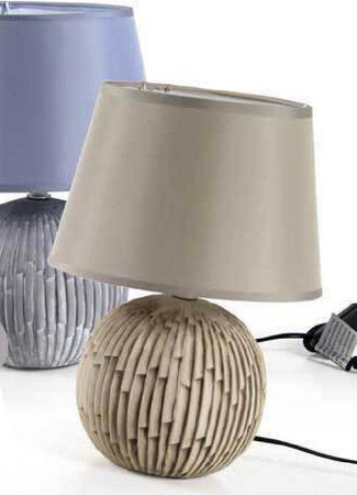 Lampada Lumetto Abat Jour Tavolo Comodino Base Ceramica Classica 29x15cm 806179 Illuminazione/Illuminazione per interni/Lampade/Lampade da tavolo e abat-jour Trade Shop italia - Napoli, Commerciovirtuoso.it