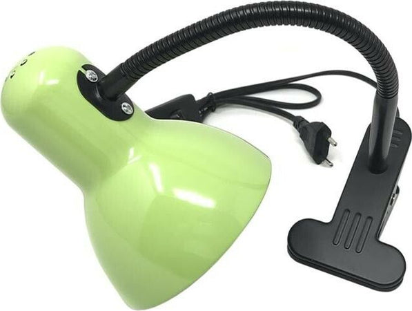 Lampada-Lumetto-Da-Scrivania-Braccio-Flessibile-Pinza-Per-Fissaggio-Lume-Verde-Universo