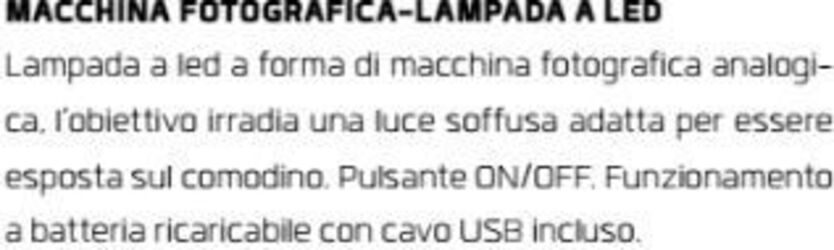Lampada macchina fotografica led Illuminazione/Illuminazione per interni/Illuminazione speciale/Luci notturne Led Mall Home - Napoli, Commerciovirtuoso.it