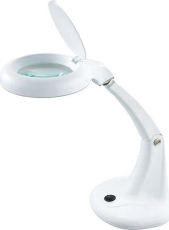 Lampada MiniZoom - 30x15 5 cm - Led 5W - lente ingrandimento - bianco - Unilux Illuminazione/Illuminazione per interni/Lampade/Lampade da tavolo e abat-jour Eurocartuccia - Pavullo, Commerciovirtuoso.it