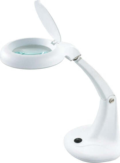 Lampada MiniZoom - 30x15 5 cm - Led 5W - lente ingrandimento - bianco - Unilux Illuminazione/Illuminazione per interni/Lampade/Lampade da tavolo e abat-jour Eurocartuccia - Pavullo, Commerciovirtuoso.it