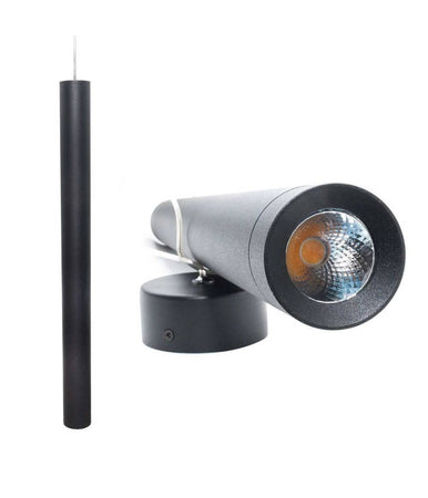 Lampada Moderna Sospensione 120cm Slim Tondo Led 5watt Luce 3000k Cucina Pub Bar