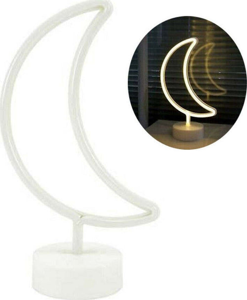 Lampada Notte Luce Bianco Caldo Led Mezza Luna Tavolo Neon Notturna Decorazione Casa, arredamento e bricolage > Illuminazione da interno > Lampade da Tavolo Trade Shop italia - Napoli, Commerciovirtuoso.it