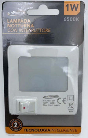 Lampada Notturna A Led 1w Luce Fredda 6500k Con Interruttore Punto Luce Xyd103 Casa, arredamento e bricolage > Illuminazione da interno > Lampade Led Trade Shop italia - Napoli, Commerciovirtuoso.it
