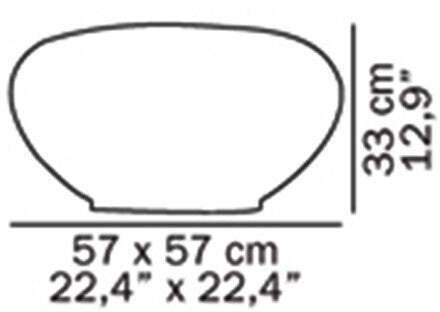Lampada per esterni seduta luminosa Oluce Pill-Low LED