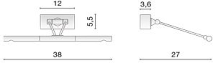 Lampada per quadri Egoluce Ikon LED