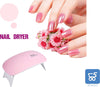 Lampada per Unghie per Smalto Gel SUN Mini 6W UV LED Professionale USB Nail art durata 50000h Memoria e Funzione tim Portatile