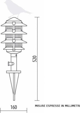 Lampada-picchetto-Lampadari-Bartalini-MINILITE-6002-P-BLK-DB.0011-E27-LED-duralighting-lampada-terra