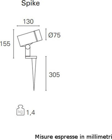 Lampada-picchetto-PAN-International-SHOOT-EST753-SPIKE-LED-lampada-terra-alluminio