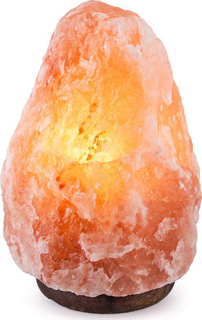 LAMPADA PIETRA DI SALE HIMALAYANO CON BASE IN CEDRO ALLEVIA STRESS PURIFICA ARIA  Trade Shop italia - Napoli, Commerciovirtuoso.it