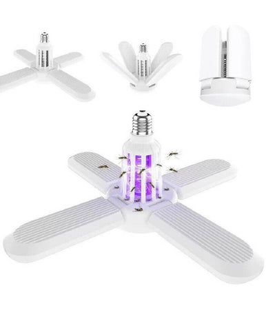 Lampada Plafoniera Con Attacco E27 Luce Led Attira Zanzare Killer Zanzariera