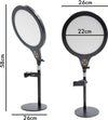 Lampada Professionale Con Supporto Per Cellulare Selfie Fotografie Video Q-t136 Elettronica/Foto e videocamere/Flash/Flash Macro Ring Light Trade Shop italia - Napoli, Commerciovirtuoso.it