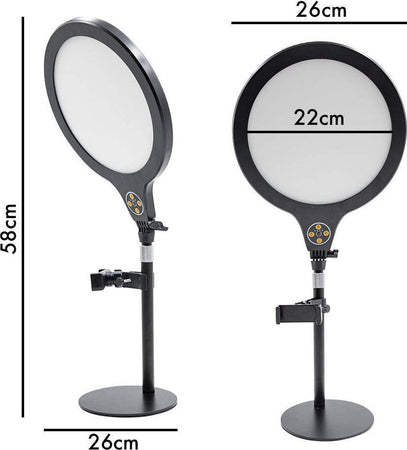 Lampada Professionale Con Supporto Per Cellulare Selfie Fotografie Video Q-t136 Elettronica/Foto e videocamere/Flash/Flash Macro Ring Light Trade Shop italia - Napoli, Commerciovirtuoso.it