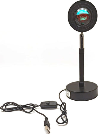 Lampada proiettore tramonto USB atmosfera LED luce notturna lampada da scrivania decorazione 5V
