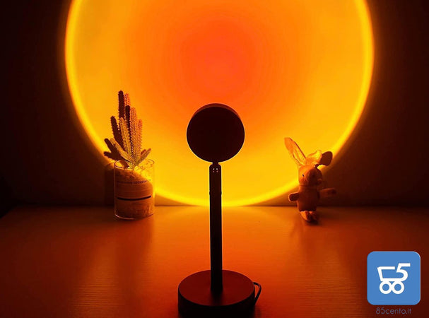 Lampada proiettore tramonto USB atmosfera LED luce notturna lampada da scrivania decorazione 5V