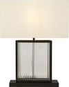 Lampada-Scrivania-Contemporanea-Clarendon-Acciaio-Nero-Vetro-Bianco-1-Luce-E27
