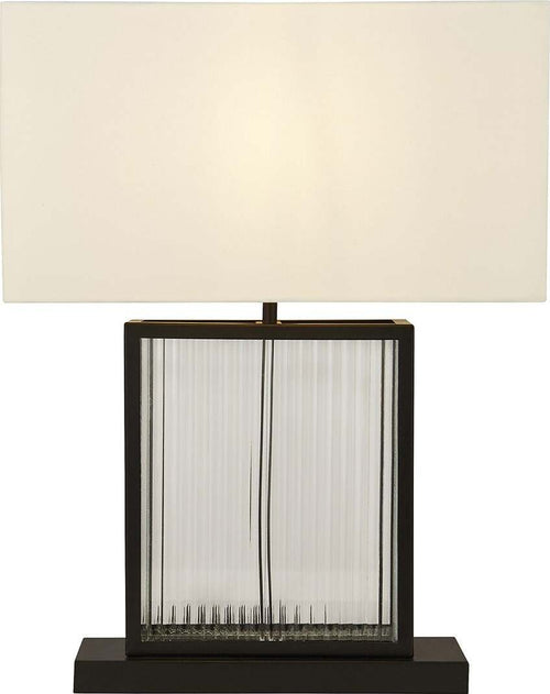 Lampada-Scrivania-Contemporanea-Clarendon-Acciaio-Nero-Vetro-Bianco-1-Luce-E27