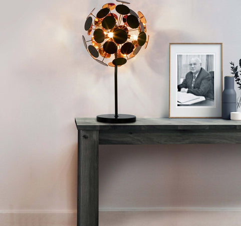 Lampada-Scrivania-Contemporanea-Disco-Acciaio-Nero-Policarbonato-Oro-1-Luce-E14