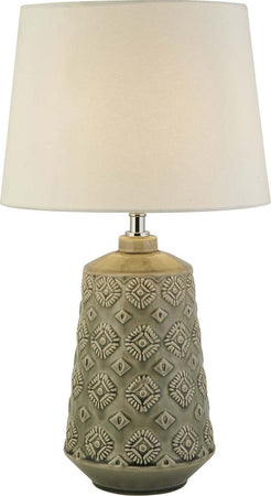 Lampada-Scrivania-Contemporanea-Egitto-Ceramica-Grigio-Tessuto-Bianco-1-Luce-E27
