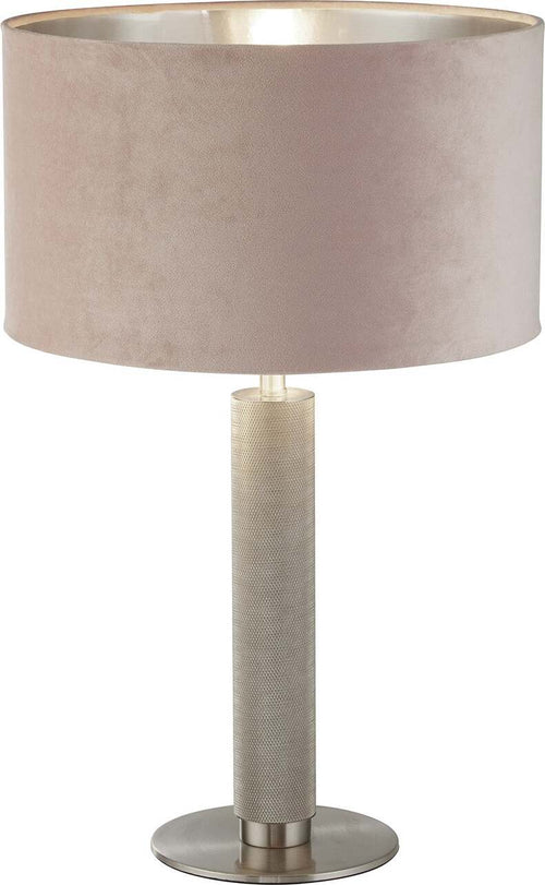 Lampada-Scrivania-Contemporanea-Londra-Acciaio-Ottone-Velluto-Rosa-1-Luce-E27