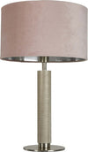 Lampada-Scrivania-Contemporanea-Londra-Acciaio-Ottone-Velluto-Rosa-1-Luce-E27