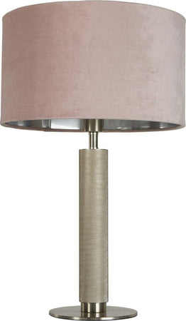 Lampada-Scrivania-Contemporanea-Londra-Acciaio-Ottone-Velluto-Rosa-1-Luce-E27