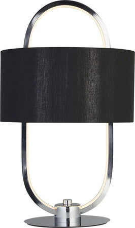 Lampada-Scrivania-Contemporanea-Madrid-Acciaio-Cromo-Tessuto-Nero-Led-10W-3000K