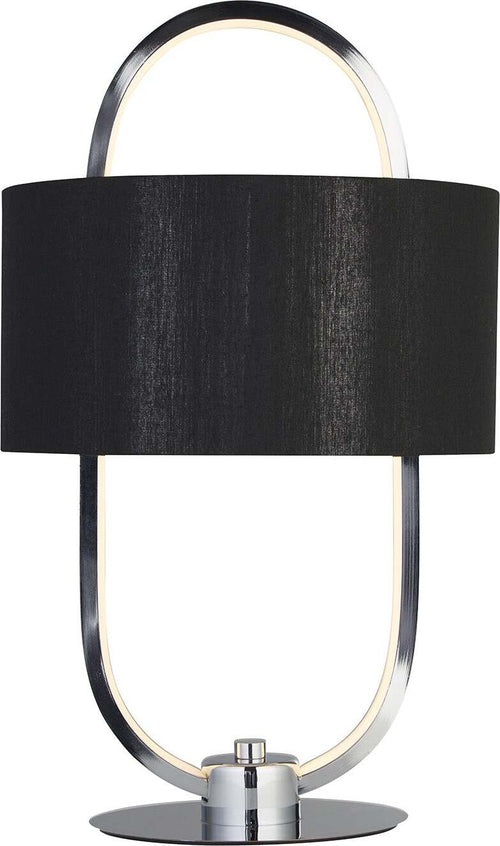 Lampada-Scrivania-Contemporanea-Madrid-Acciaio-Cromo-Tessuto-Nero-Led-10W-3000K