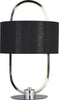 Lampada-Scrivania-Contemporanea-Madrid-Acciaio-Cromo-Tessuto-Nero-Led-10W-3000K