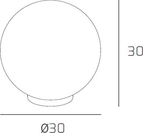 Lampada-Scrivania-Contemporanea-Moon-Metallo-Cromo-Vetro-Bianco-1-Luce-E27-30Cm